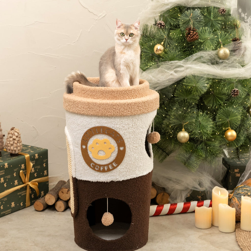 Coffee Cup Cat Tree